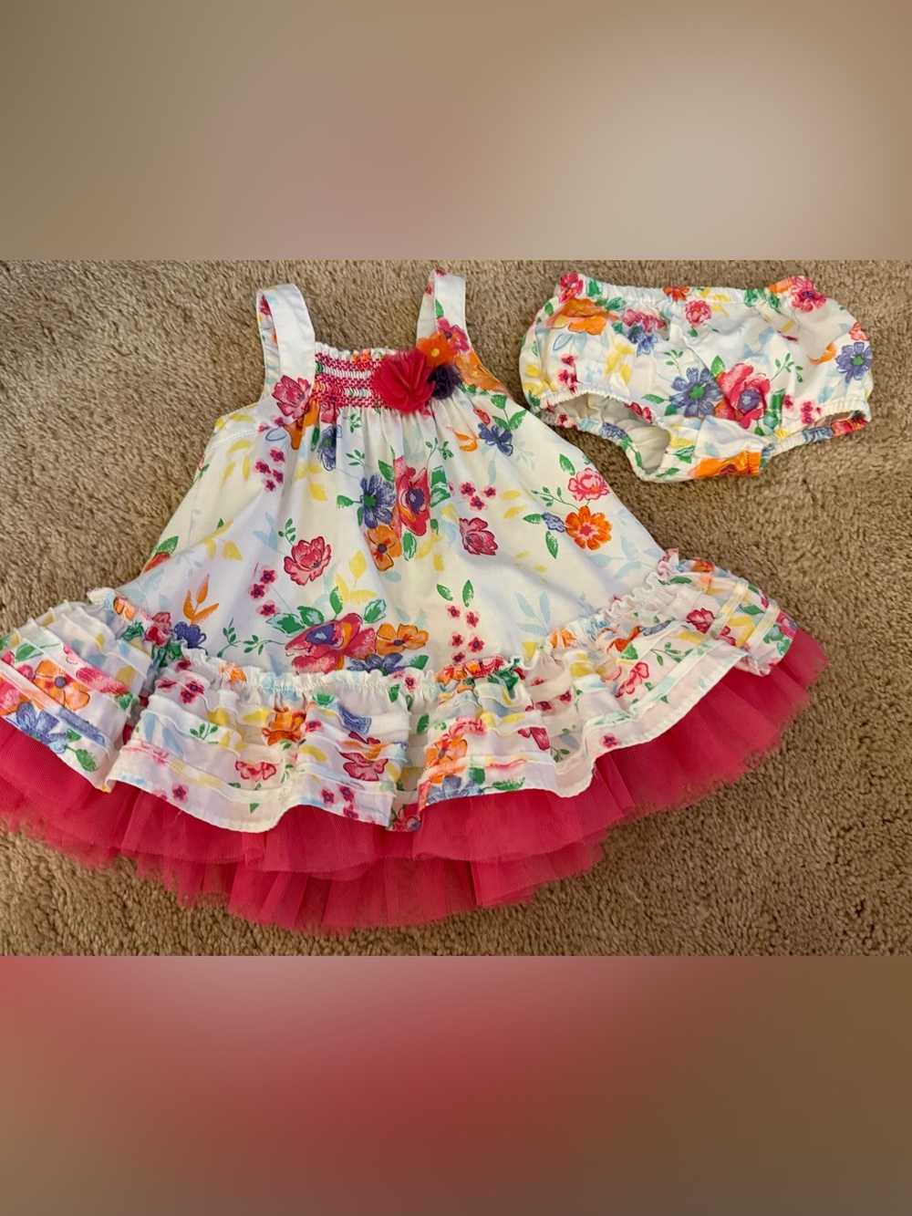 Baby Girl Summer Floral 2 Piece Set Little Me 9 Months